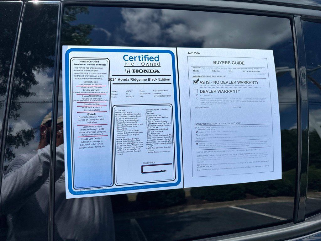 Certified 2024 Honda Ridgeline Black Edition image 11