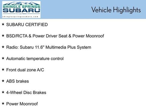 Certified 2025 Subaru Crosstrek 2.5i Sport AWD/4WD image 54