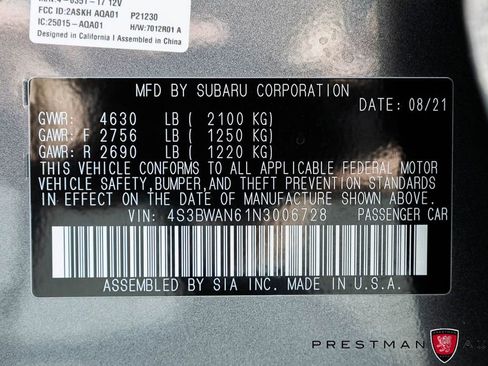 Used 2022 Subaru Legacy Limited w/ Popular Package #3 AWD/4WD image 46