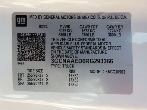 Used 2024 Chevrolet Silverado 1500 W/T w/ WT Fleet Convenience Package image 27