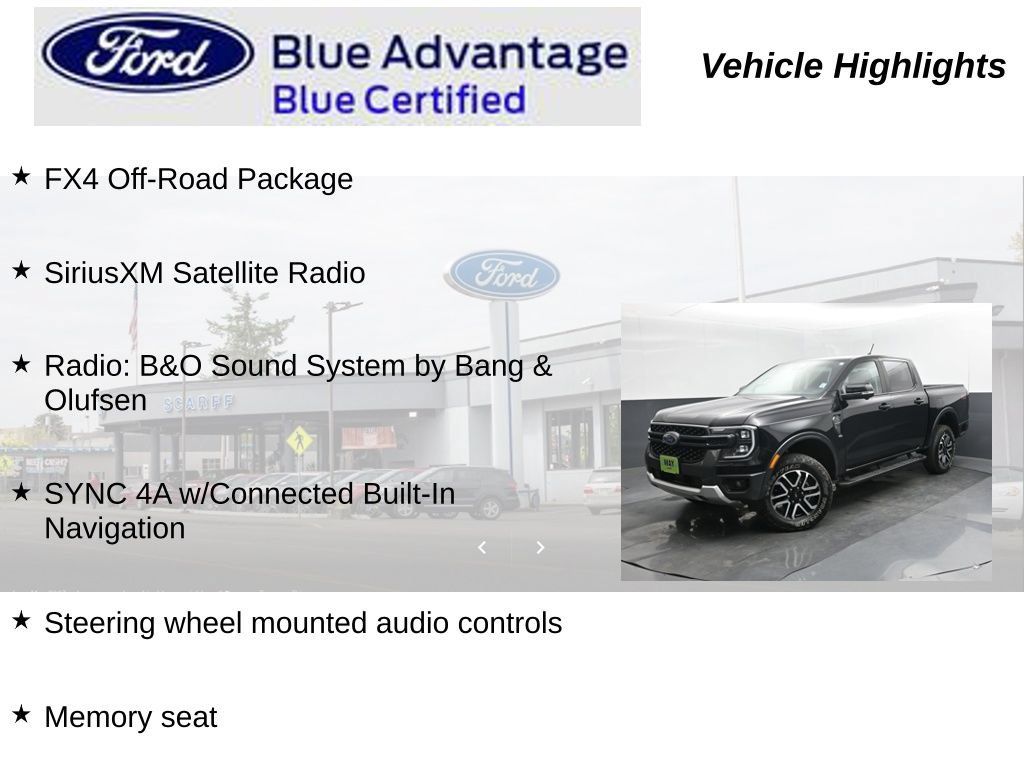 Used 2024 Ford Ranger Lariat w/ FX4 Off-Road Package AWD/4WD image 28