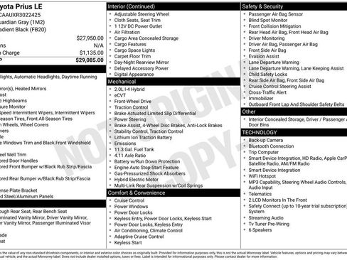 Used 2024 Toyota Prius LE FWD image 5