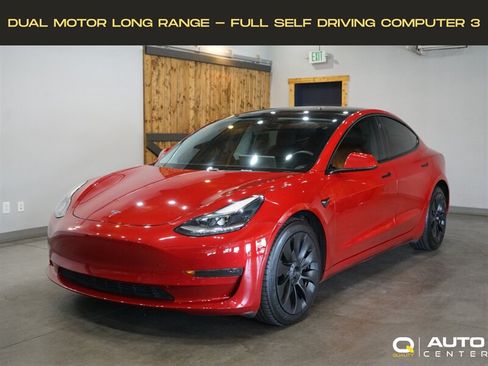 Used 2021 Tesla Model 3 Long Range AWD/4WD image 1