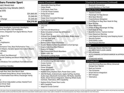 Certified 2024 Subaru Forester Sport AWD/4WD image 5