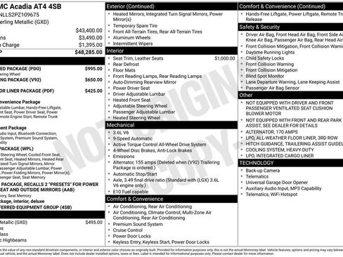 Used 2023 GMC Acadia AT4 w/ Preferred Package image 61