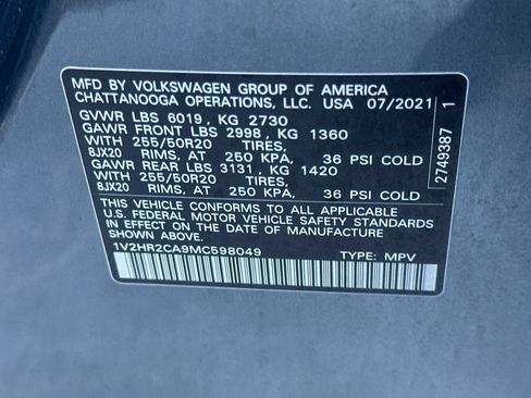 Used 2021 Volkswagen Atlas SE AWD/4WD image 26