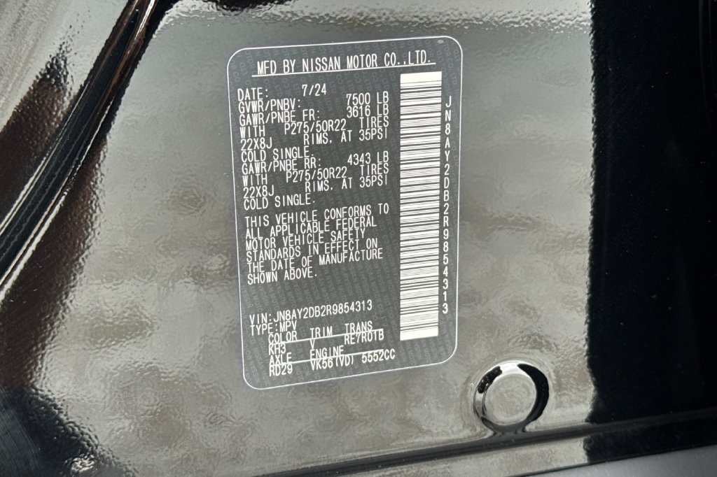 Used 2024 Nissan Armada Platinum w/ Captain's Chairs Package AWD/4WD image 28