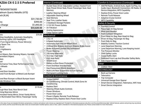 New 2025 MAZDA CX-5 AWD 2.5 S w/ Preferred Package image 12