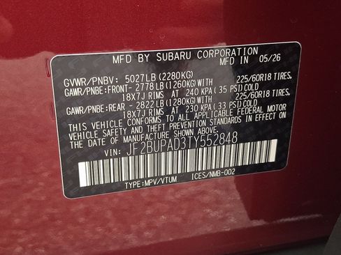 New 2026 Subaru Outback Premium AWD/4WD image 19