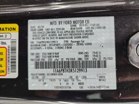 Used 2024 Ford Mustang Premium RWD image 44
