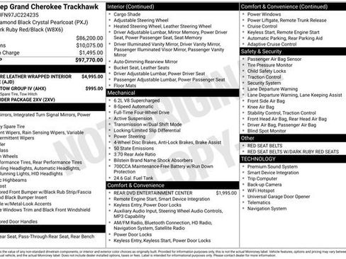 Used 2018 Jeep Grand Cherokee Trackhawk image 20