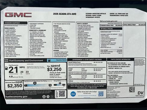 New 2026 GMC Acadia AT4 w/ Luxury Package image 21