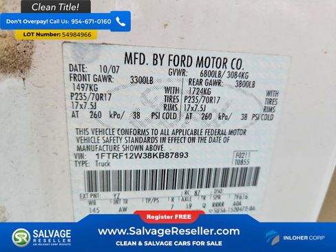 Used 2008 Ford F150 2WD Regular Cab image 16