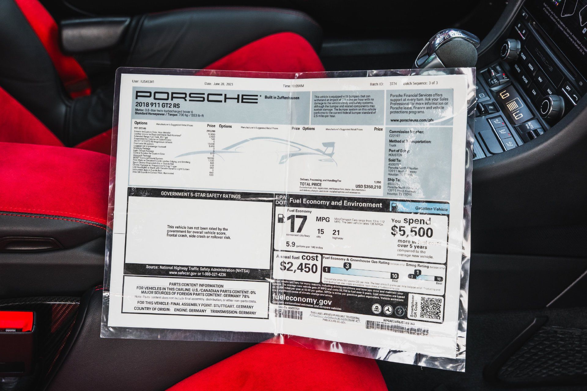 Used 2018 Porsche 911 GT2 RS RWD image 56