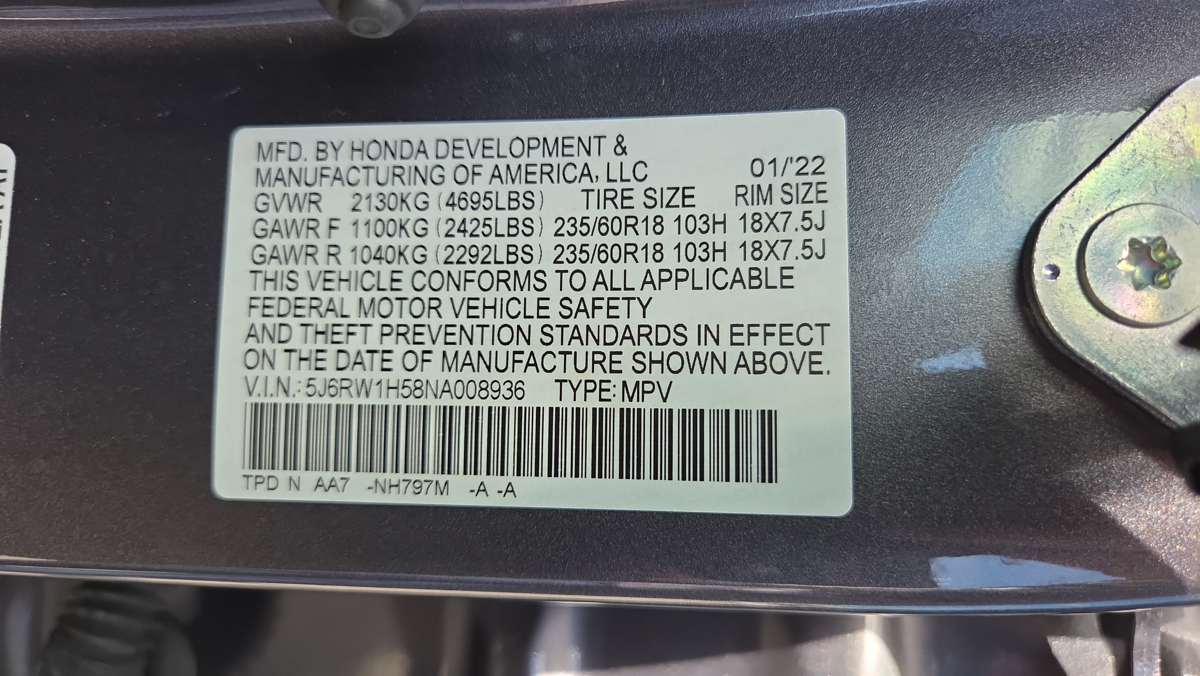 Certified 2022 Honda CR-V EX image 22