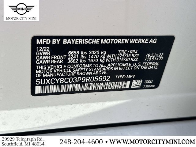 Used 2023 BMW X6 M50i w/ Executive Package AWD/4WD image 21