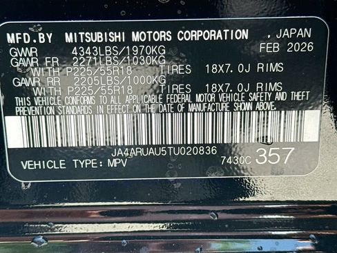 New 2026 Mitsubishi Outlander Sport SE AWD/4WD image 33