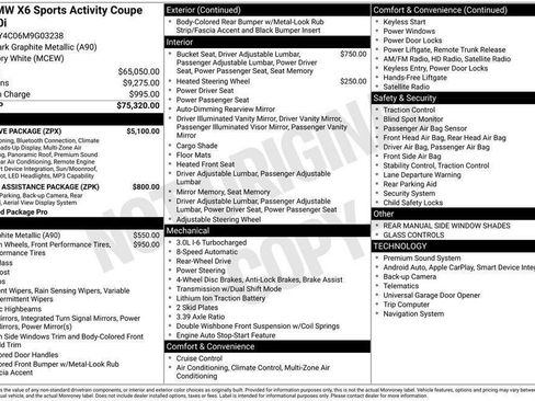 Used 2021 BMW X6 sDrive40i w/ Executive Package image 4