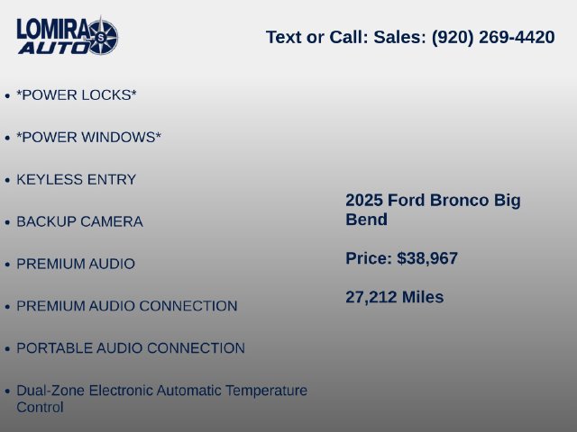 Used 2025 Ford Bronco Big Bend AWD/4WD image 8