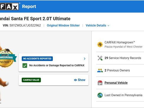 Used 2018 Hyundai Santa Fe Sport w/ 2.0T Ultimate Tech Package 05 AWD/4WD image 9