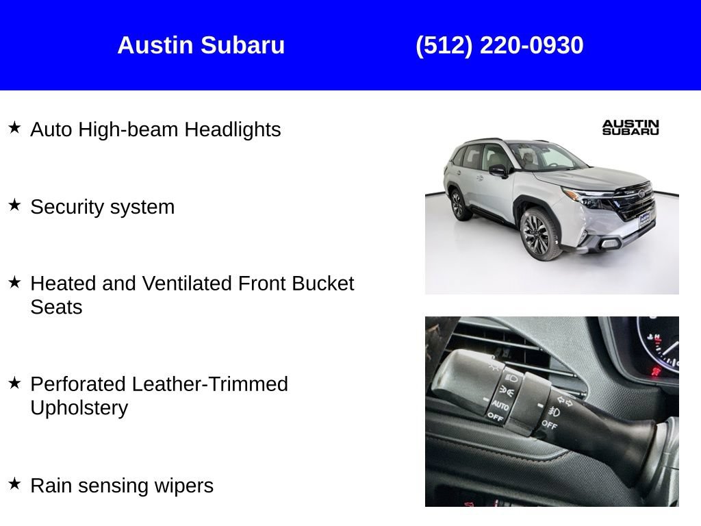 New 2026 Subaru Forester Touring AWD/4WD image 17