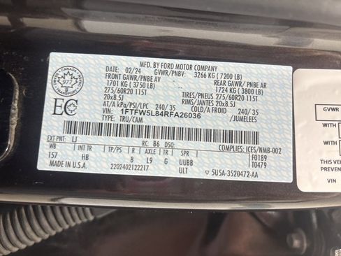 Used 2024 Ford F150 Lariat w/ Equipment Group 502A High image 26