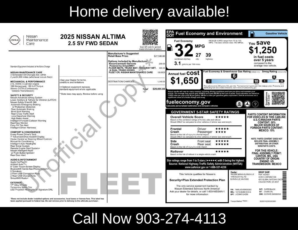 Used 2025 Nissan Altima 2.5 SV FWD image 35