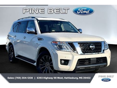 Used 2019 Nissan Armada Platinum w/ Captain's Chairs Package RWD image 1