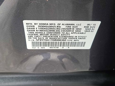 Used 2016 Honda Pilot LX image 14