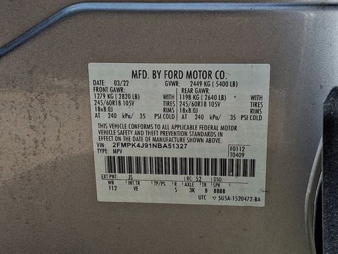 Used 2022 Ford Edge SEL w/ Convenience Package AWD/4WD image 26
