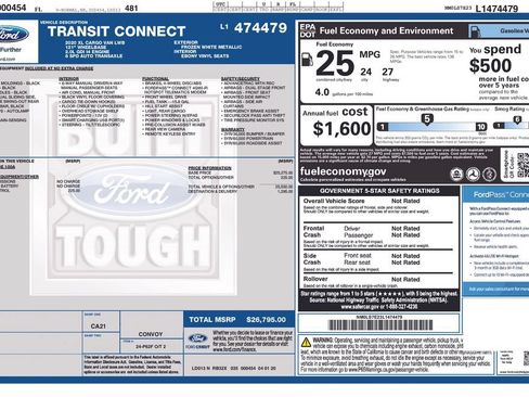 Used 2020 Ford Transit Connect XL FWD image 4