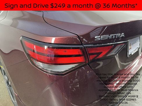 New 2025 Nissan Sentra SV w/ All-Weather Package image 30