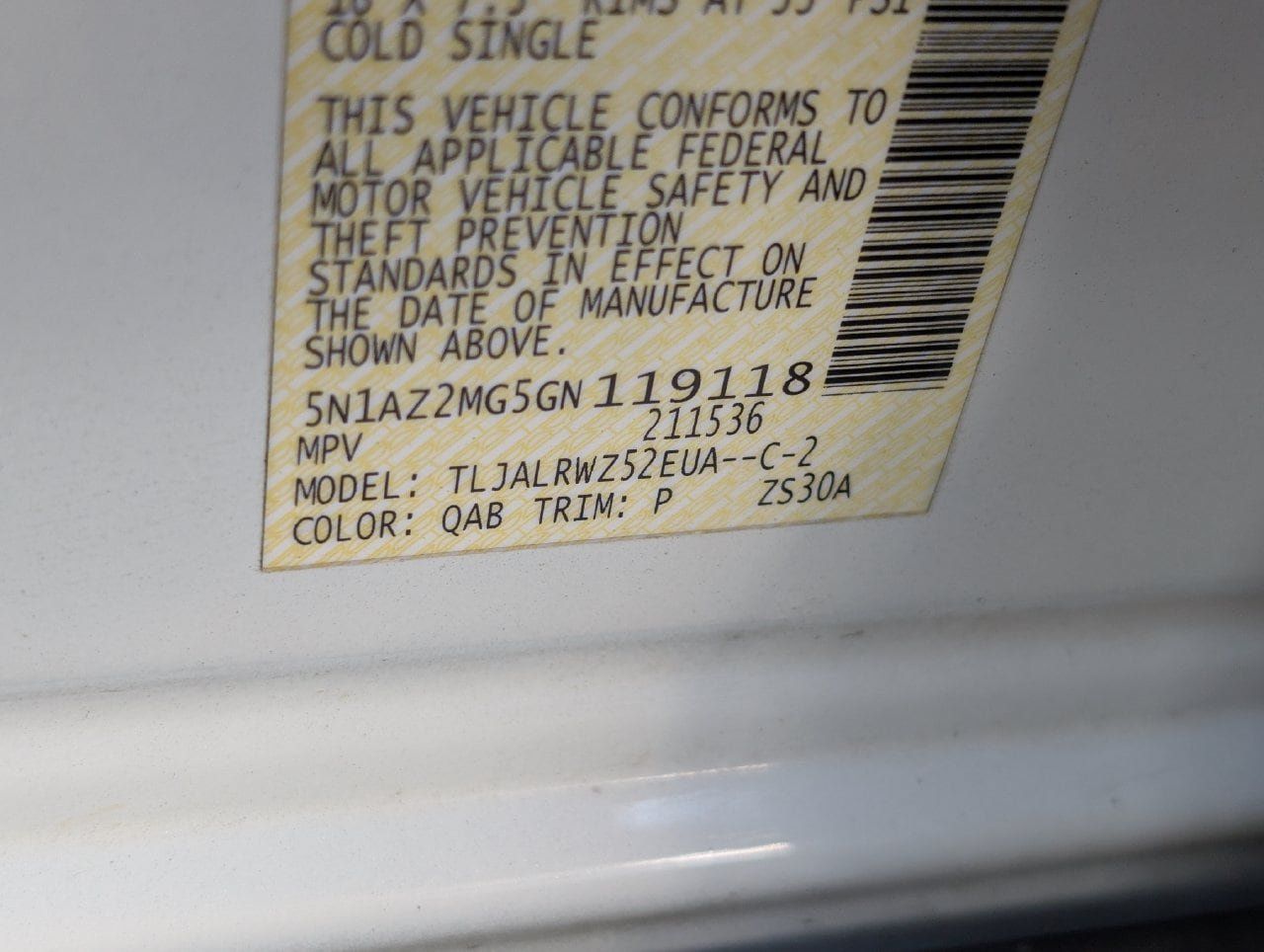 Used 2016 Nissan Murano SL w/ SL Technology Package FWD image 29