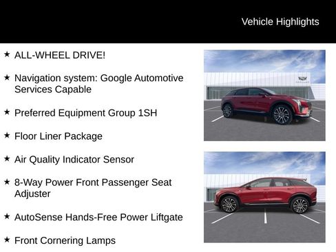 Certified 2025 Cadillac Optiq Sport 2 w/ LPO, Floor Liner Package AWD/4WD image 10