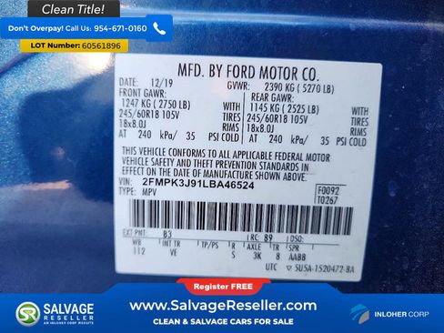 Used 2020 Ford Edge SEL w/ Convenience Package FWD image 16