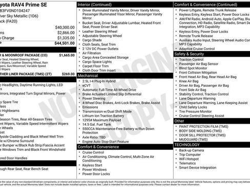Used 2022 Toyota RAV4 SE w/ Weather & Moonroof Package AWD/4WD image 33