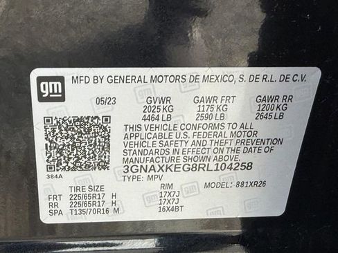 Used 2024 Chevrolet Equinox LT w/ LPO, Floor Liner Package image 24