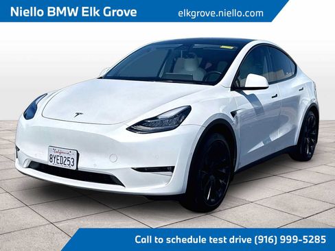 Used 2021 Tesla Model Y Long Range AWD/4WD image 1