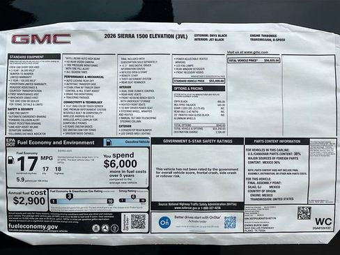 New 2026 GMC Sierra 1500 Elevation image 21