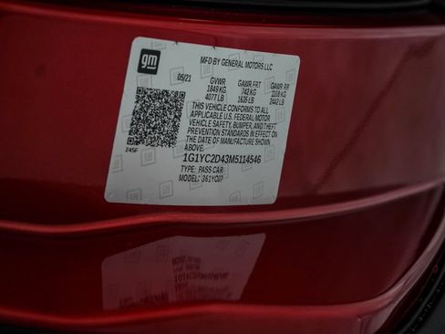 Used 2021 Chevrolet Corvette Stingray Premium Cpe w/ Z51 Performance Package RWD image 49