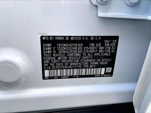 Certified 2026 Honda HR-V LX image 14