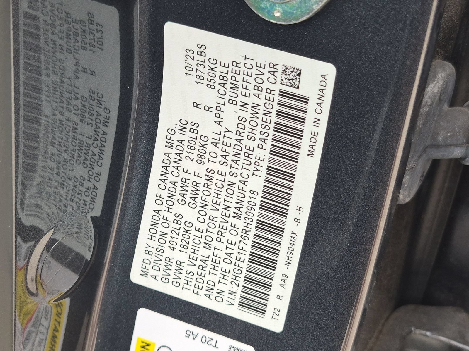 Certified 2024 Honda Civic EX image 24