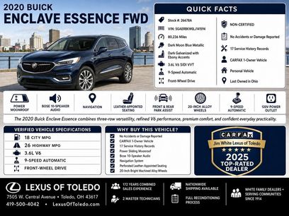 Used 2020 Buick Enclave Essence