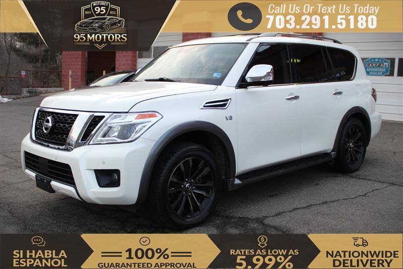 Used 2018 Nissan Armada Platinum w/ Interior Lighting Package AWD/4WD image 1