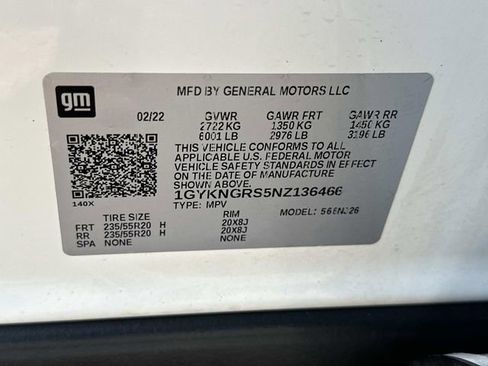 Used 2022 Cadillac XT5 Sportv w/ LPO, ONYX Package AWD/4WD image 18