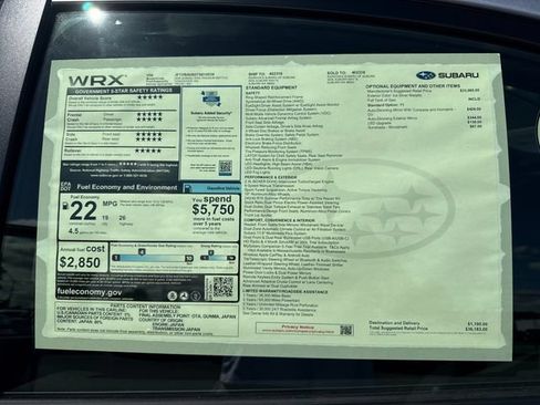 New 2026 Subaru WRX Premium AWD/4WD image 32