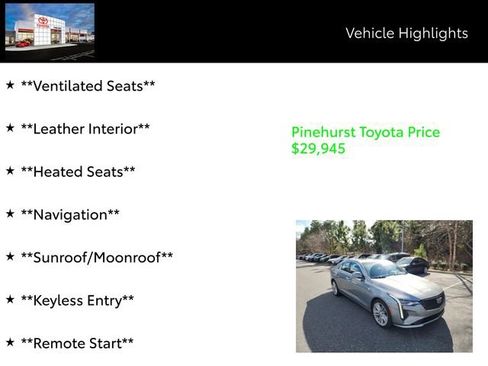 Used 2023 Cadillac CT4 Premium Luxury w/ Technology Package image 13