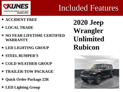 Used 2020 Jeep Wrangler Unlimited Rubicon w/ Steel Bumper Group image 3