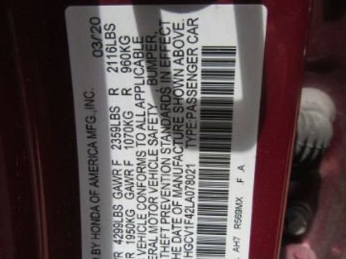 Used 2020 Honda Accord EX image 52