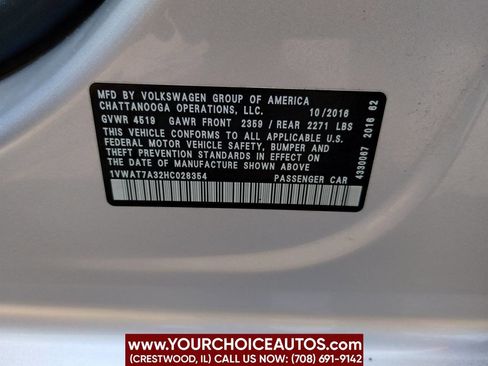 Used 2017 Volkswagen Passat 1.8T S image 37